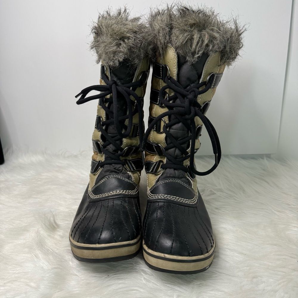 SOREL Women's Black‎ and Tan Winter Boots
